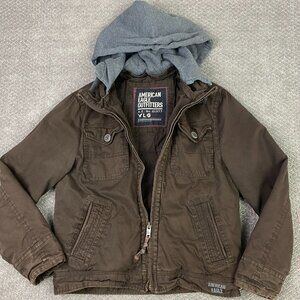 Vintage American Eagle Military Field Jacket Men's Large Fits like Medium Hooded